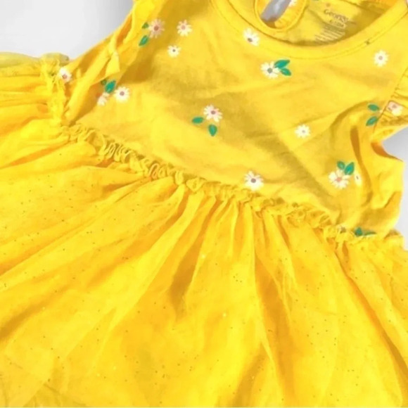 4/$20 George  Yellow Floral Tutu Onesie - Picture 2 of 5